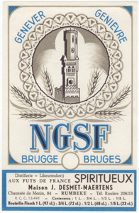 Genever Genievre
NGSF
Brugge Bruges 